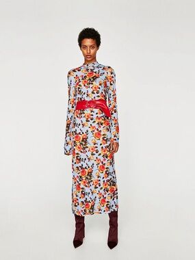 Zara Floral Print Dress